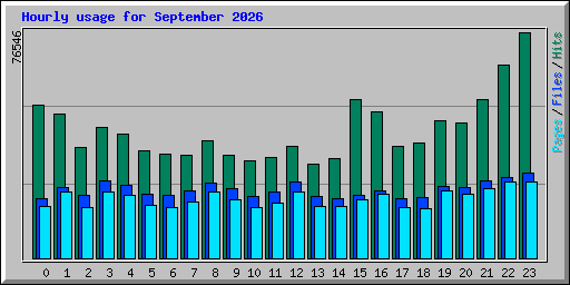 Hourly usage for September 2026