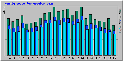 Hourly usage for October 2026