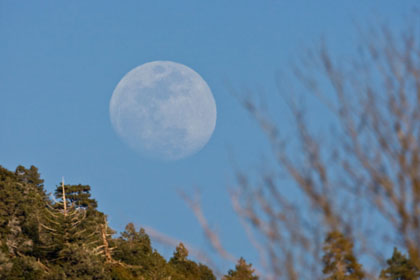 Moonrise over the San Gabriels